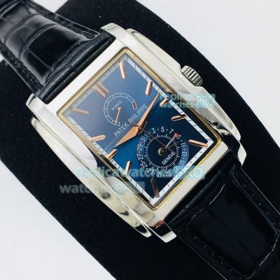 Swiss Replica Patek Philippe Gondolo 5200G-010 Watch Blue Dial Two Tone